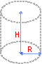 Right circular cylinder dimensions